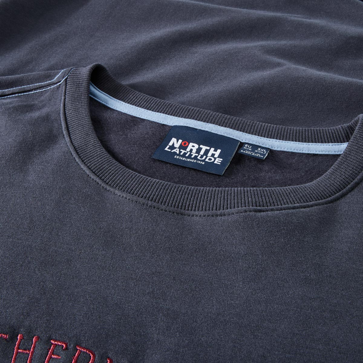 North Sweatshirt mit Stickerei blau