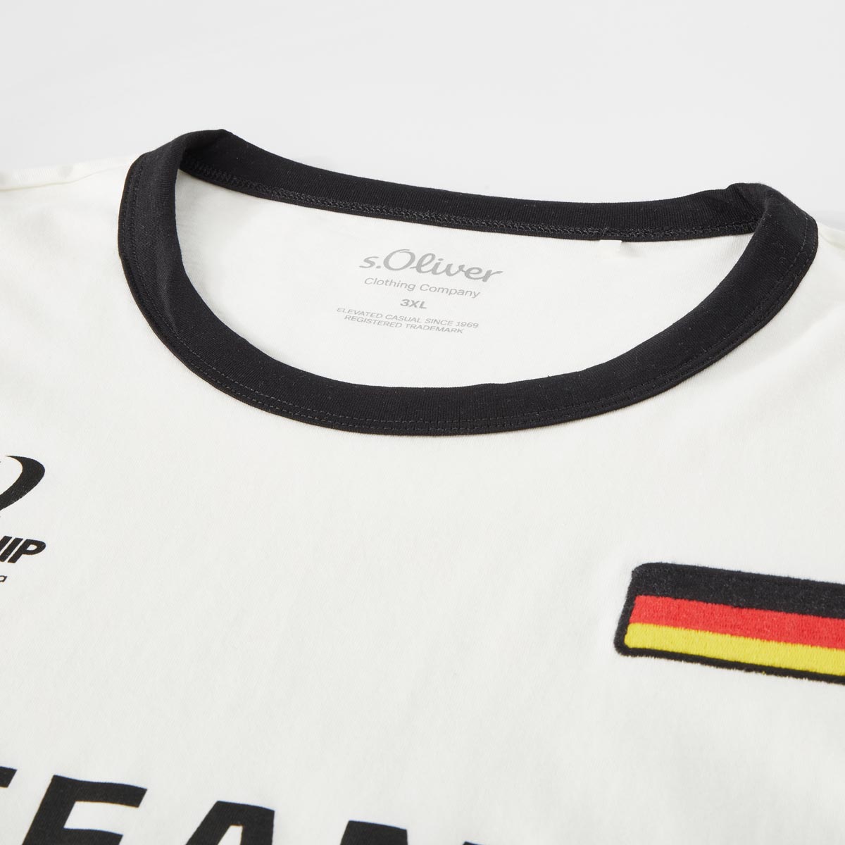 s.Oliver T-Shirt mit Statement-Print weiß