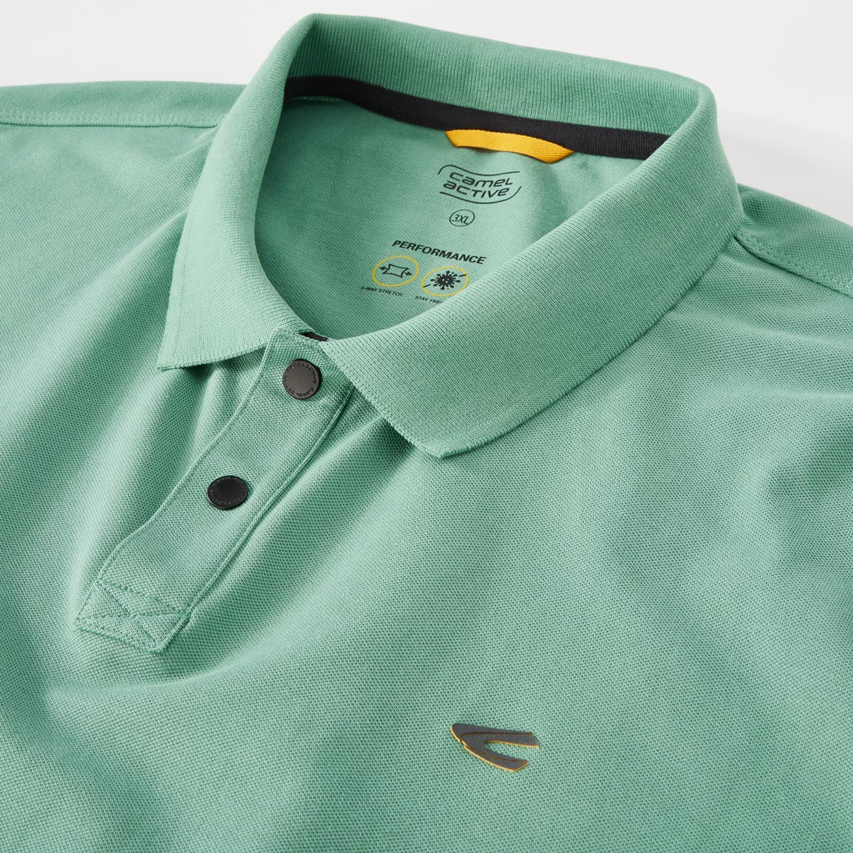 camel active Poloshirt mit Elasthan grün
