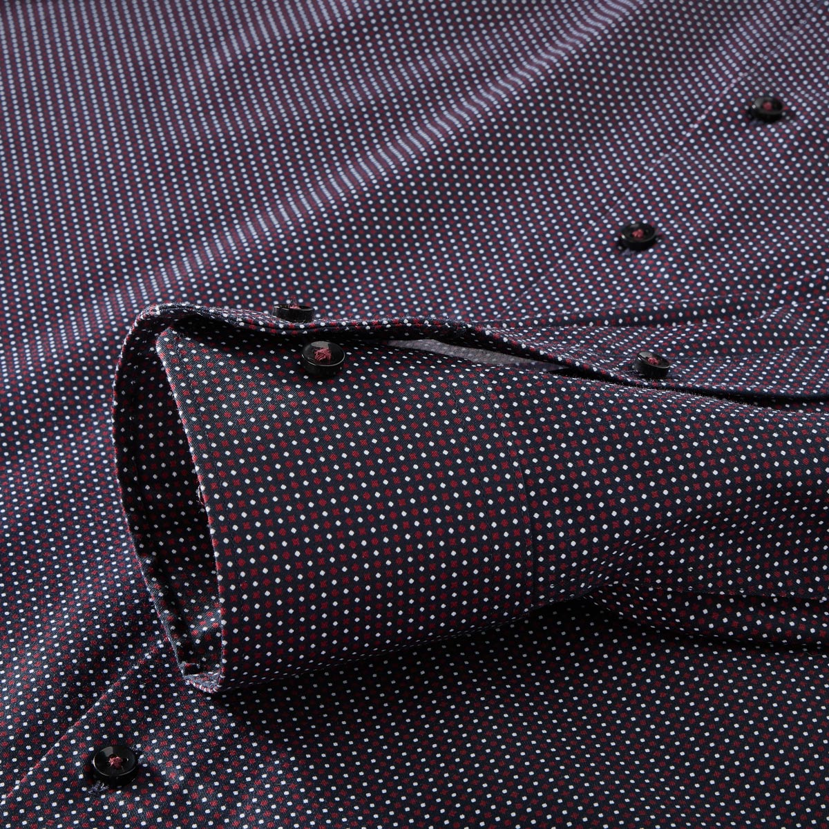 ETERNA Businesshemd mit Allover-Muster, bügelfrei dunkelrot