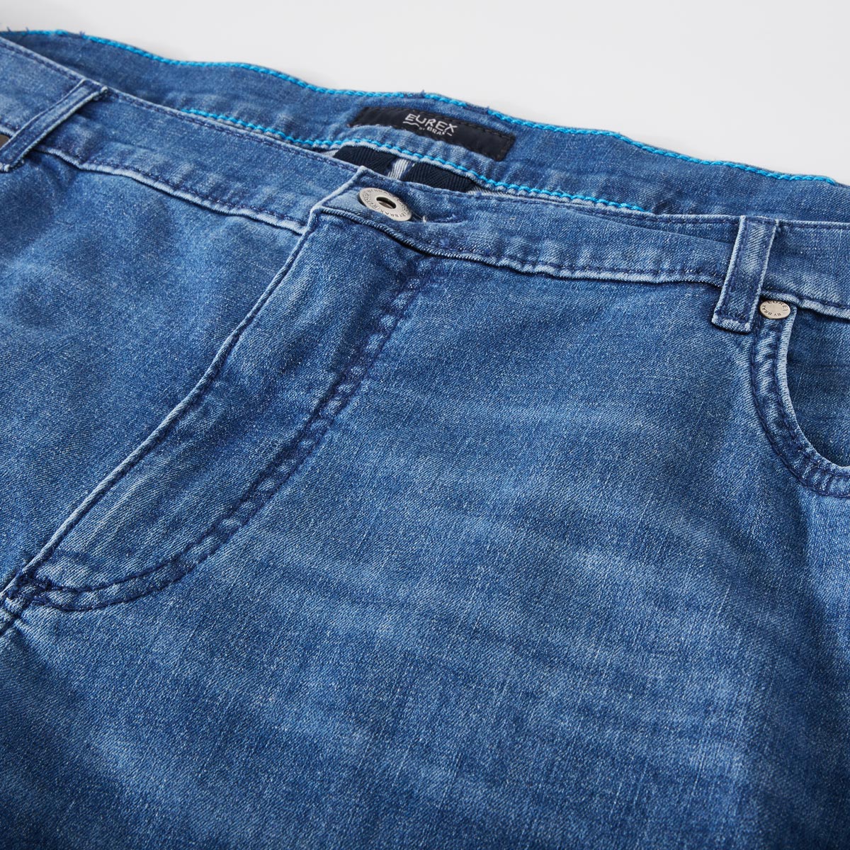 Eurex by Brax 5-Pocket-Shorts "Brad", leicht mittelblau