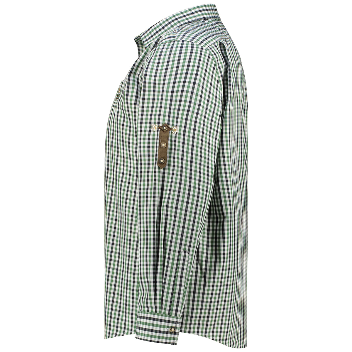 Orbis Trachtenhemd mit Krempelärmeln Farbe waldgrün Größe: 4XL günstig online kaufen