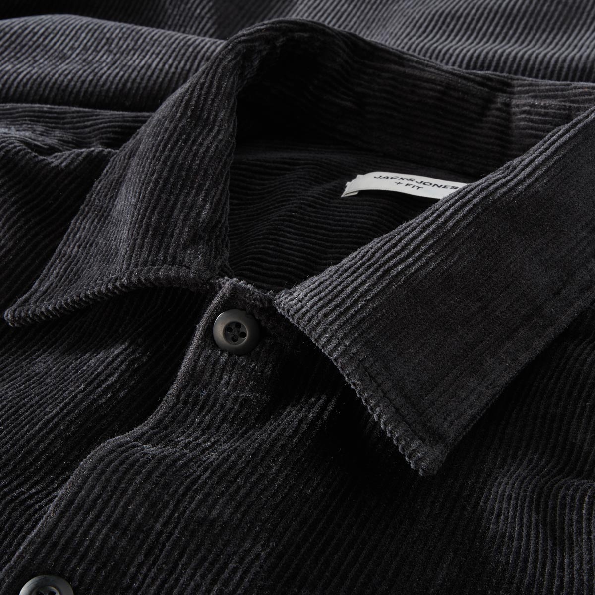 Jack&Jones Cord Overshirt schwarz