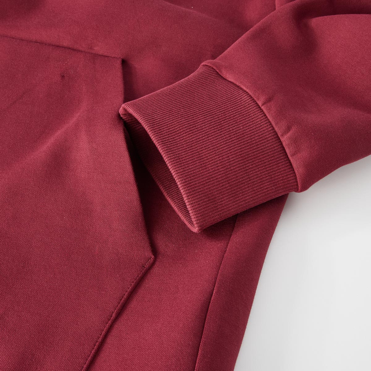 BOSS Sweatjacke mit Elasthan weinrot