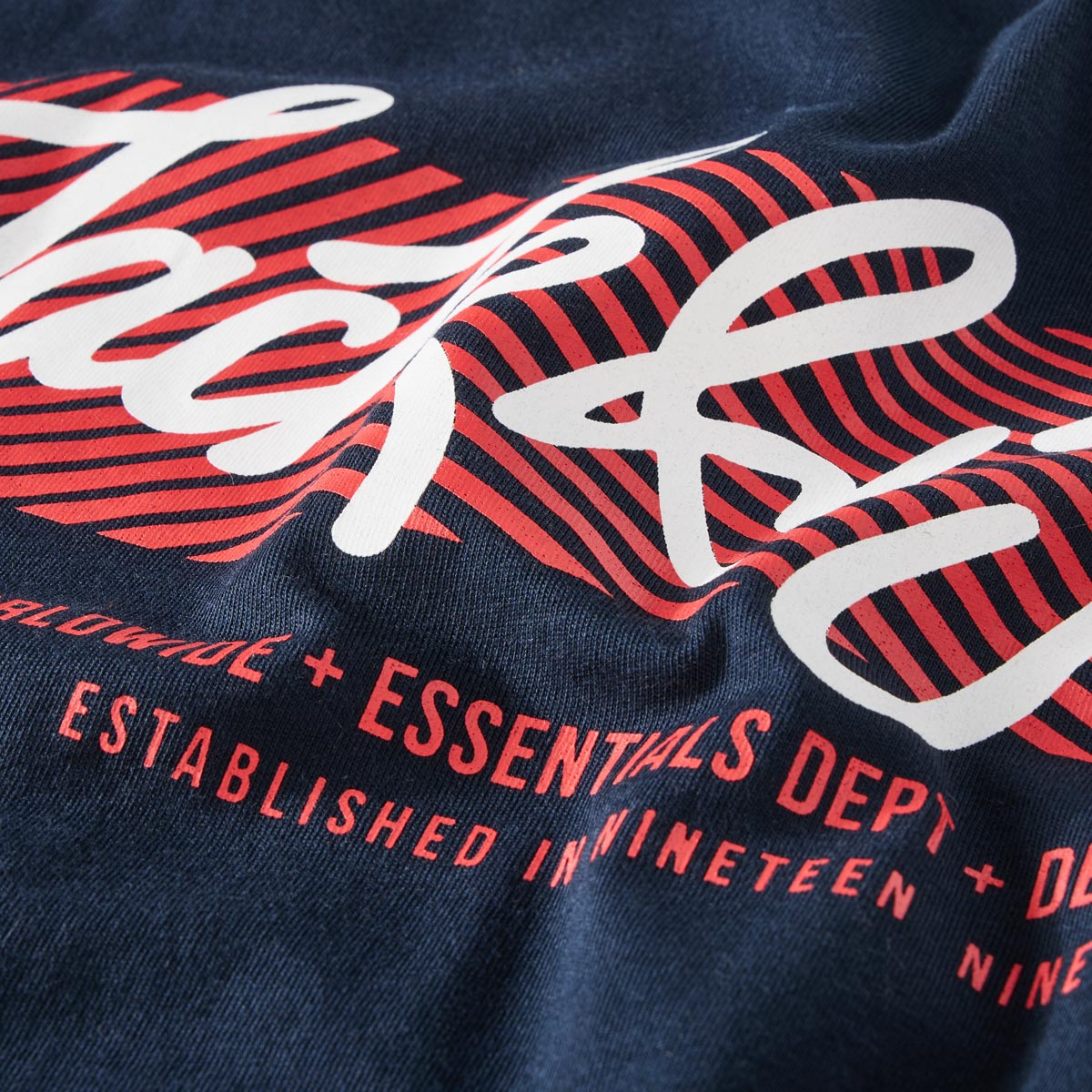 Jack&Jones T-Shirt mit Label-Print marine