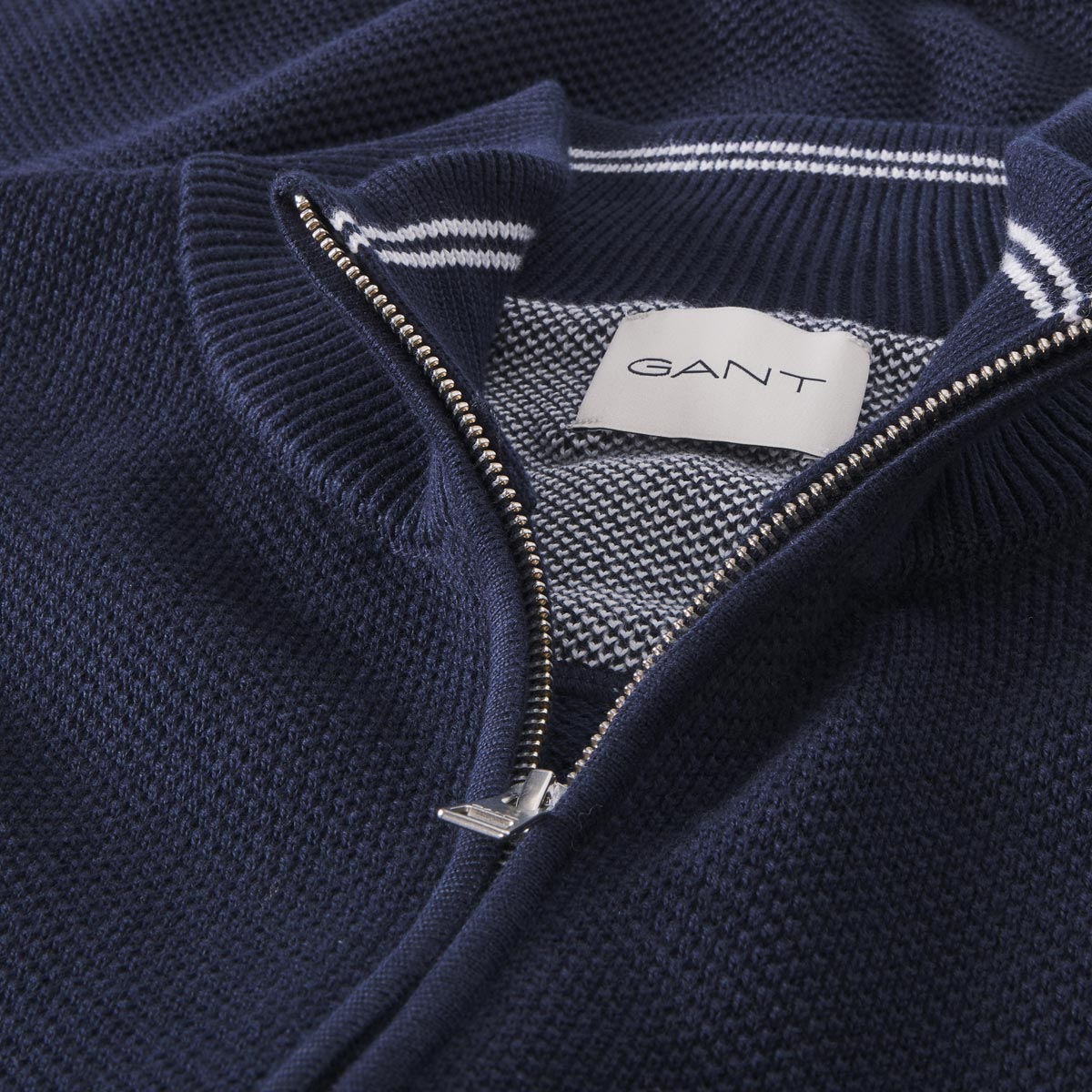 Gant Strickjacke mit Struktur dunkelblau