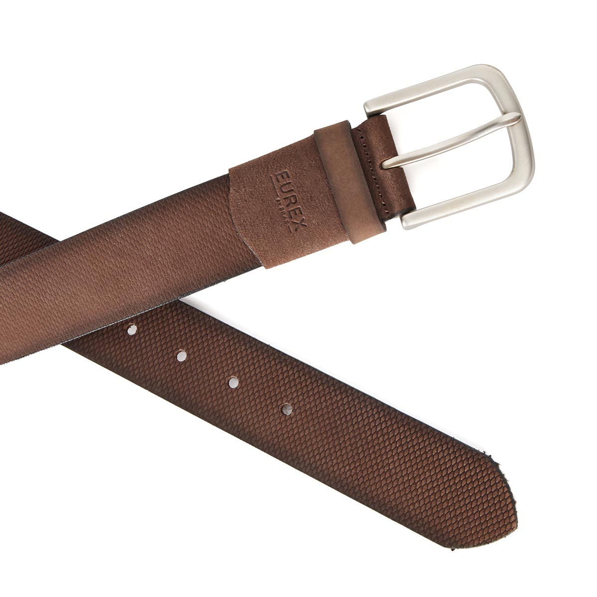 Eurex by Brax Ledergürtel mit Ripp-Prägung, Überlänge Farbe dunkelbraun Grö günstig online kaufen