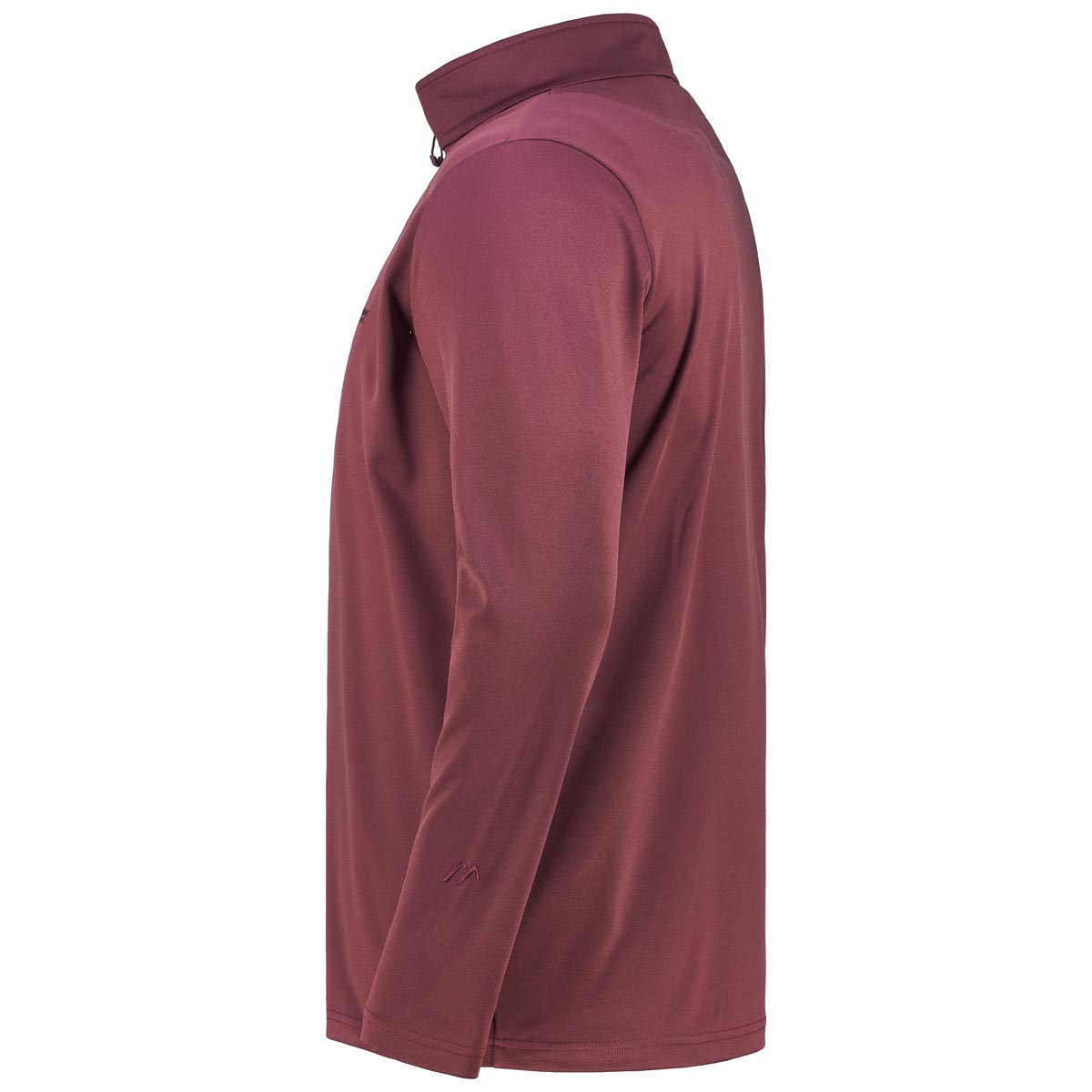 Maier Sports Funktionsshirt mit Stehkragen braun