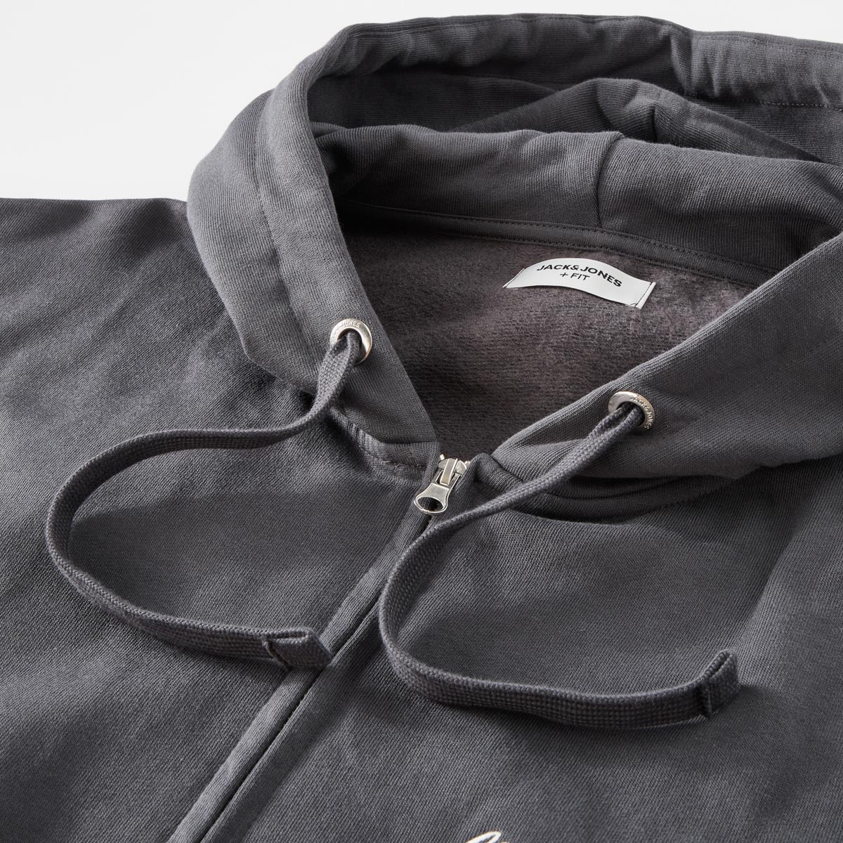 Jack&Jones Kapuzenjacke aus Baumwollmischung dunkelgrau