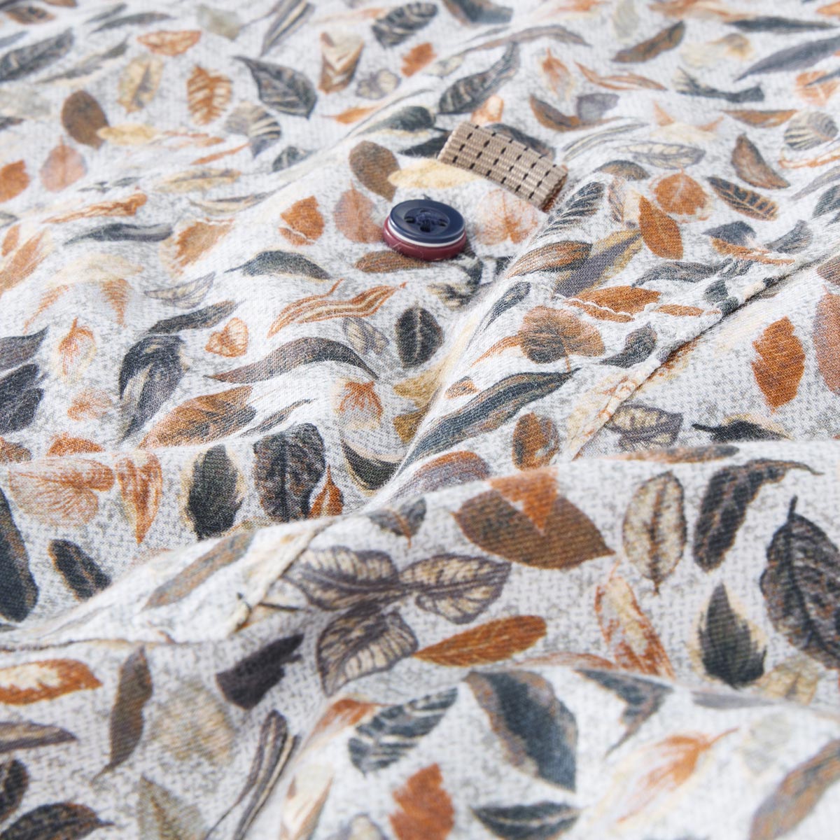 CASA MODA Freizeithemd mit floralem Muster braun