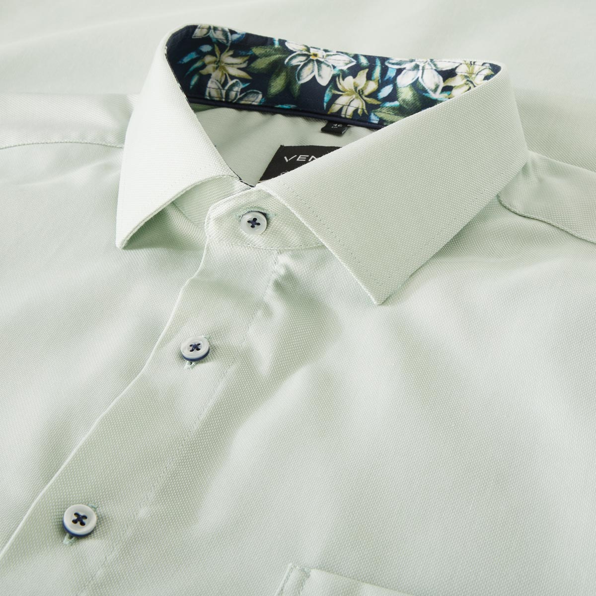 VENTI Businesshemd aus Baumwolle grün