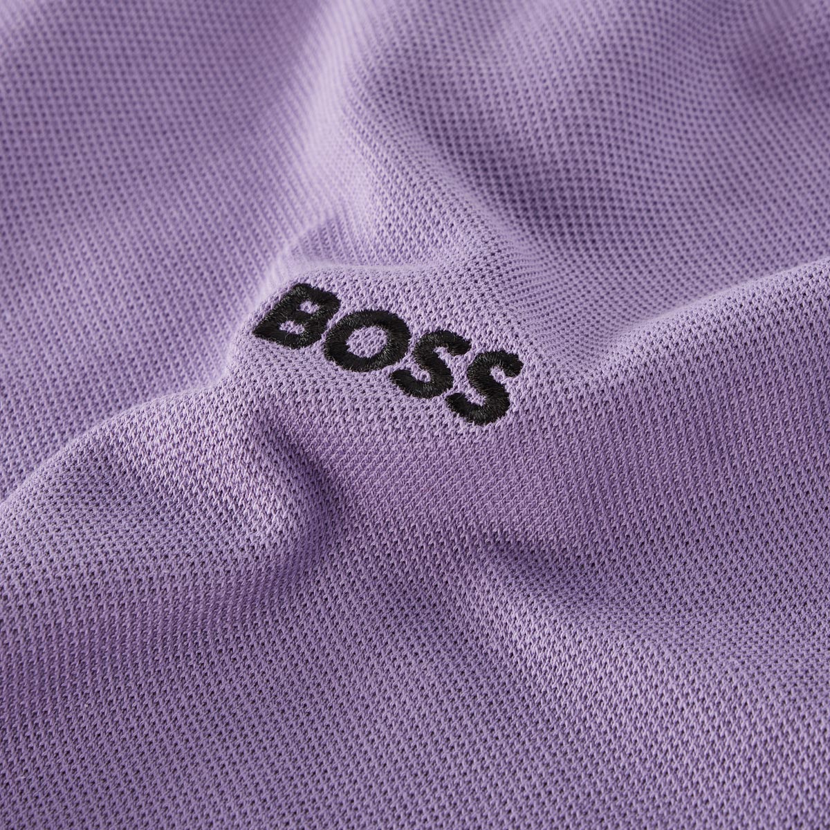 BOSS Poloshirt mit Kontrastdetails lila
