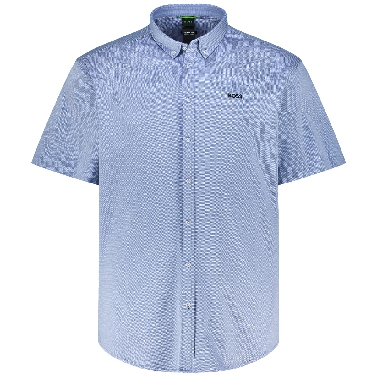 BOSS Jersey-Freizeithemd, knitterarm und atmungsaktiv Farbe graublau Größe: günstig online kaufen