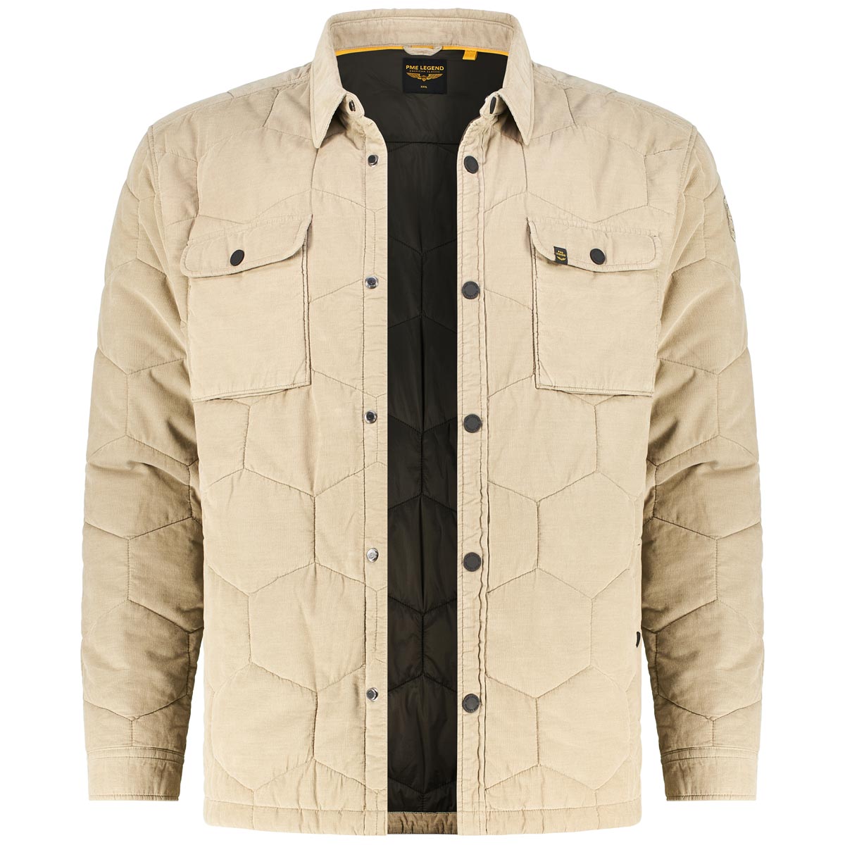 PME LEGEND Gesteppte Feincord-Jacke sand