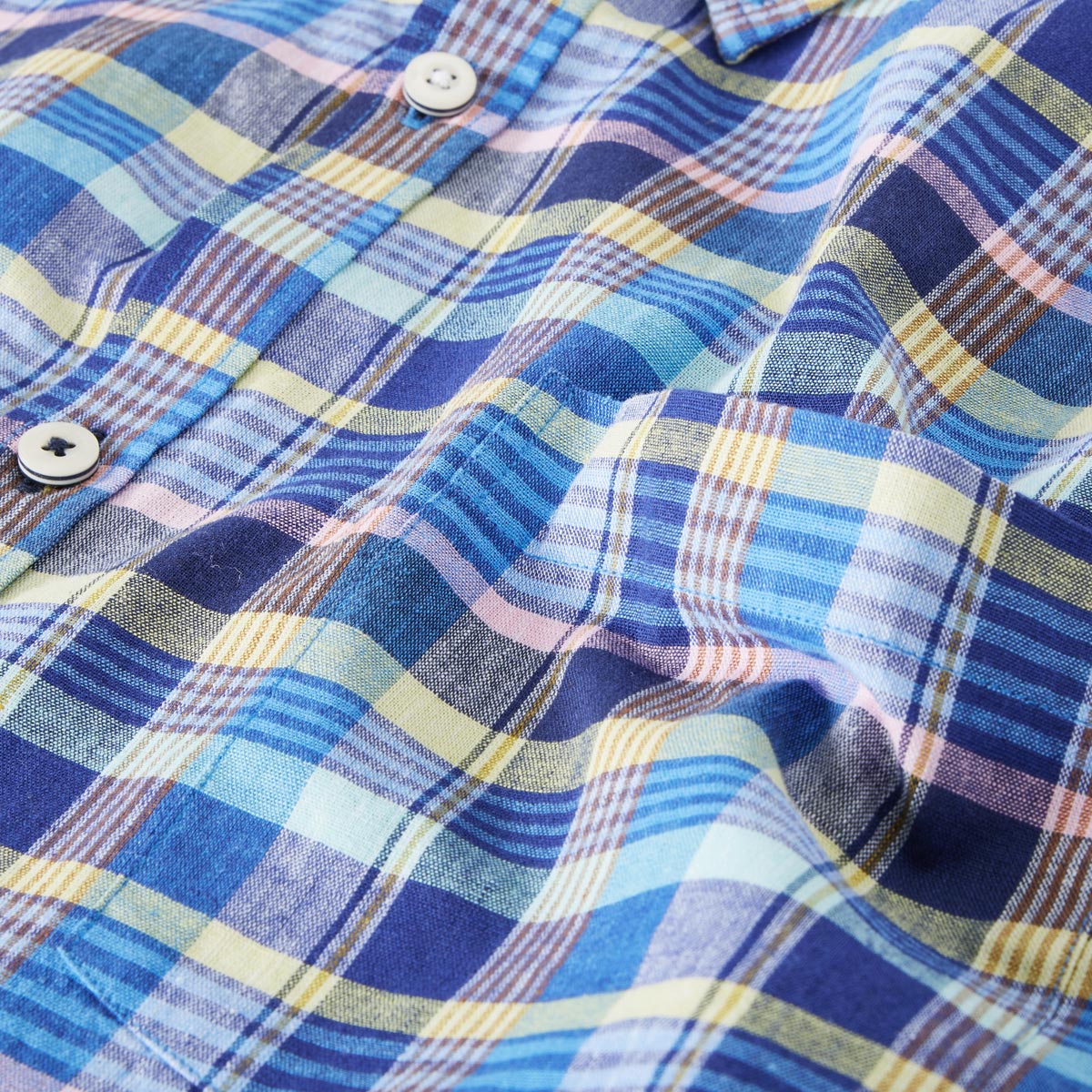 Pfundskerl Freizeithemd mit Leinen royalblau