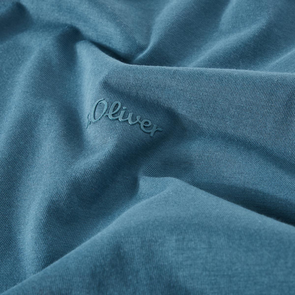 s.Oliver Basic-T-Shirt blau