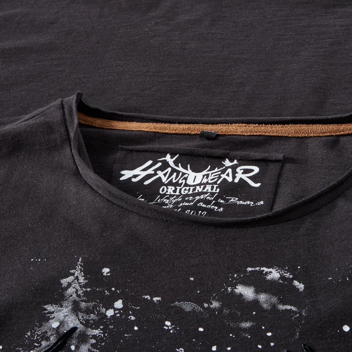 HangOwear T-Shirt mit Motiv-Print schwarz