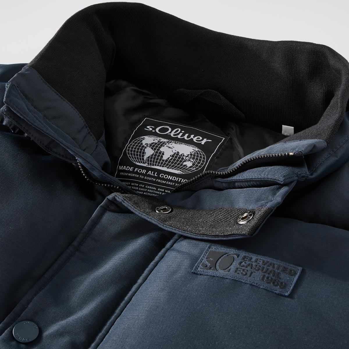s.Oliver Steppweste, wasserabweisend blau