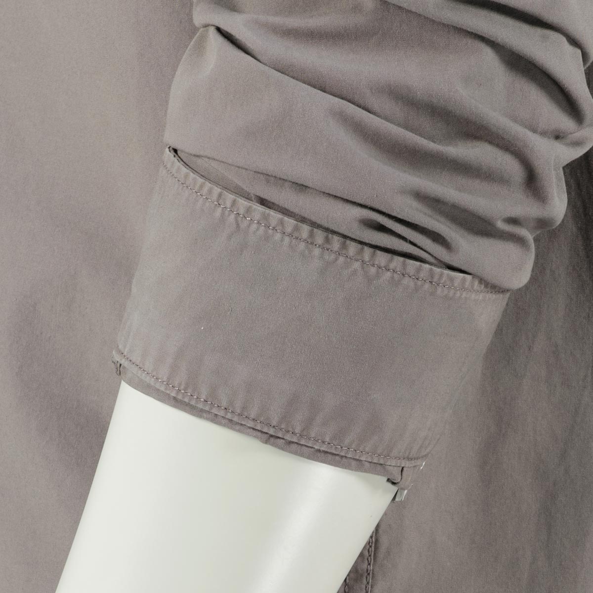 camel active Freizeithemd mit Garment-Dye-Färbung grau