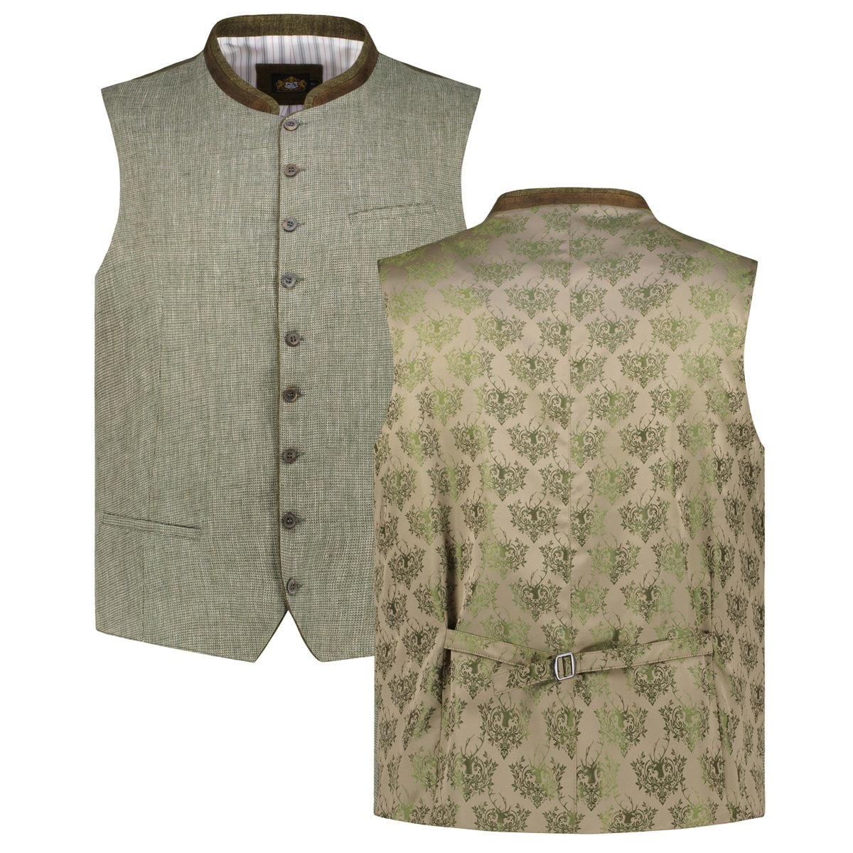Hammerschmid Trachtenweste mit Leinen Farbe grün Größe: 70 günstig online kaufen