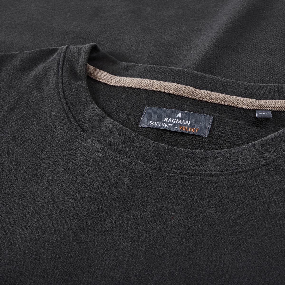 RAGMAN Longsleeve aus Baumwolle schwarz