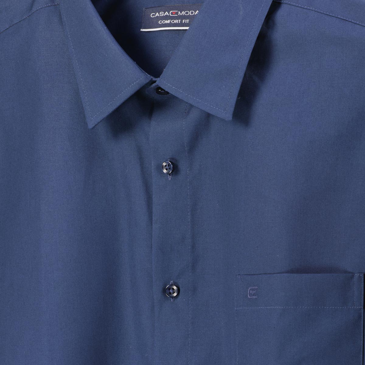 CASA MODA Bügelfreies Businesshemd, langarm jeansblau