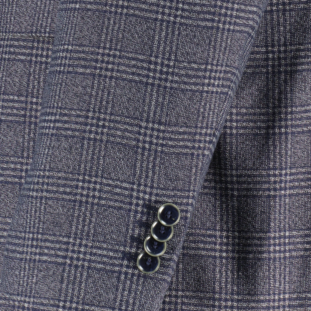 Weis Sakko mit Bambus blau