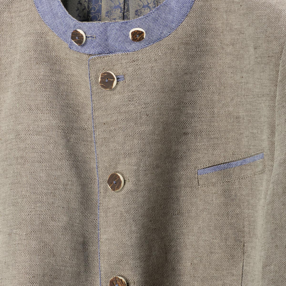 Weis Trachtensakko aus Leinenmischung beige