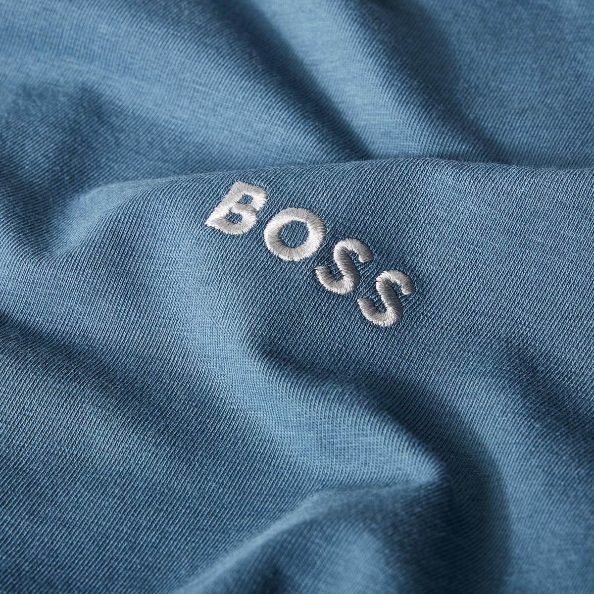 BOSS Longsleeve mit Stretch blau