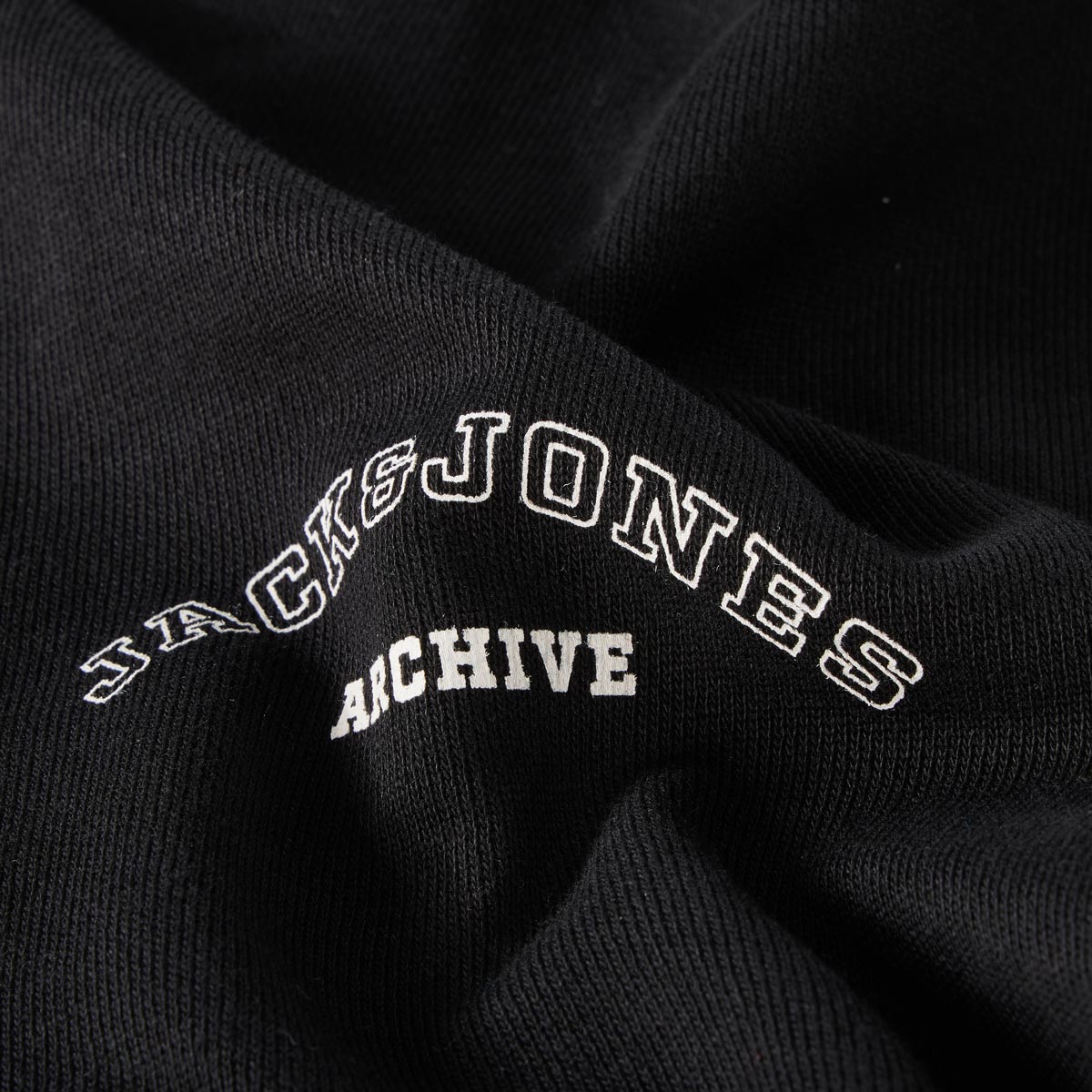 Jack&Jones Sweatshirt mit Label-Print schwarz