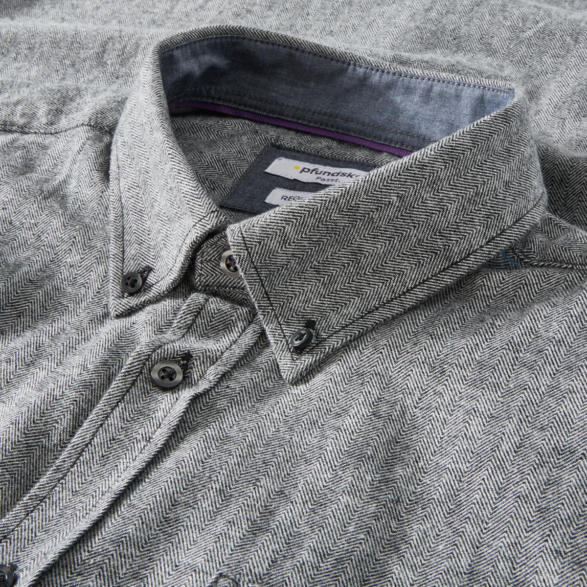 Pfundskerl Freizeithemd aus Baumwolle grau