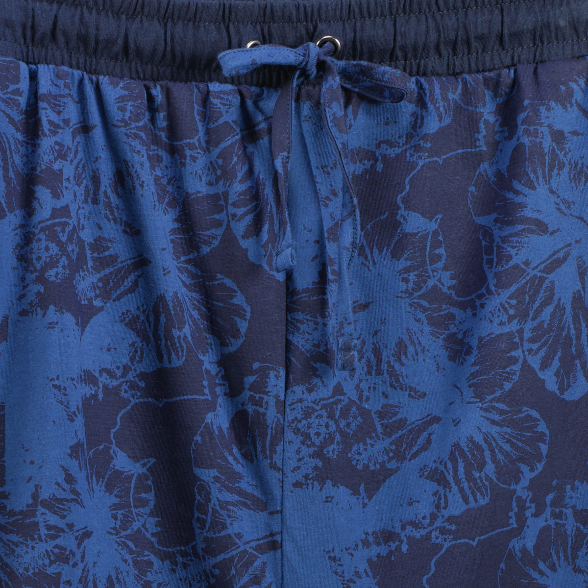 ADAMO Kurze Jogginghose mit Allover-Print dunkelblau ADAMO Kurze Jogginghose mit Allover-Print dunkelblau