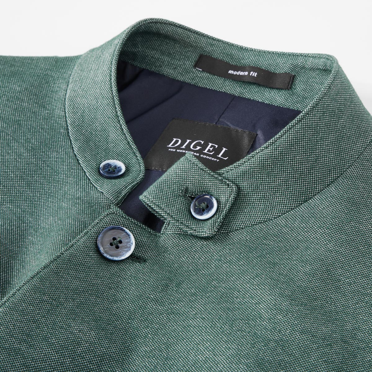 Digel Jersey-Sakko mit Stehkragen grün