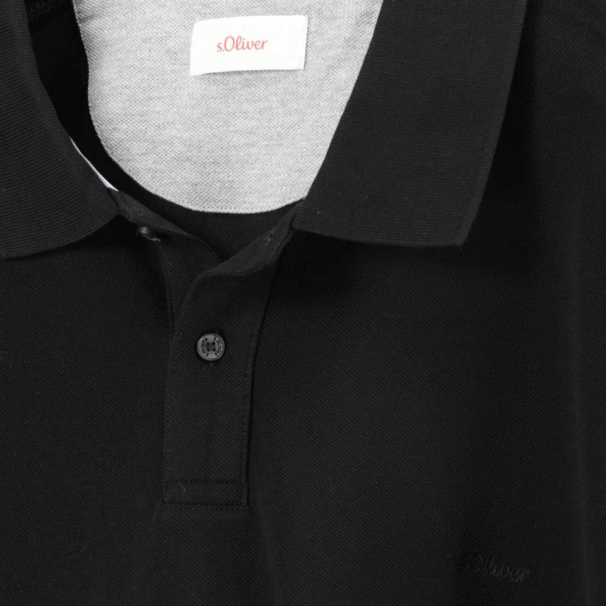 s.Oliver Poloshirt aus Baumwolle schwarz