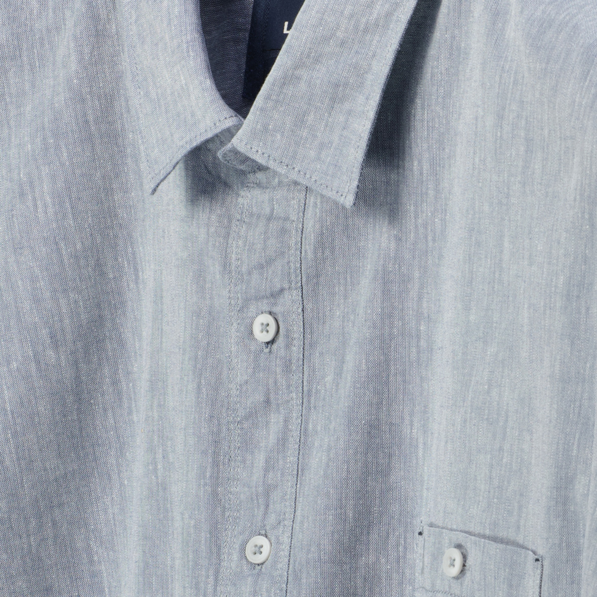 Lerros Freizeithemd mit Leinen hellblau