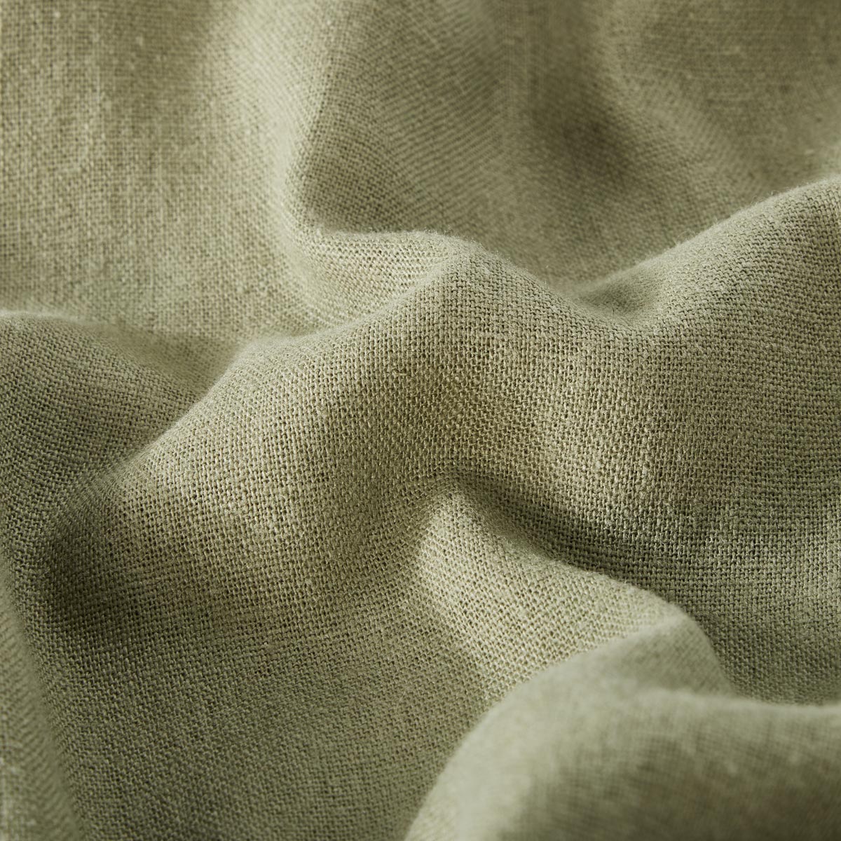 North Chino mit Leinen, Regular Fit oliv