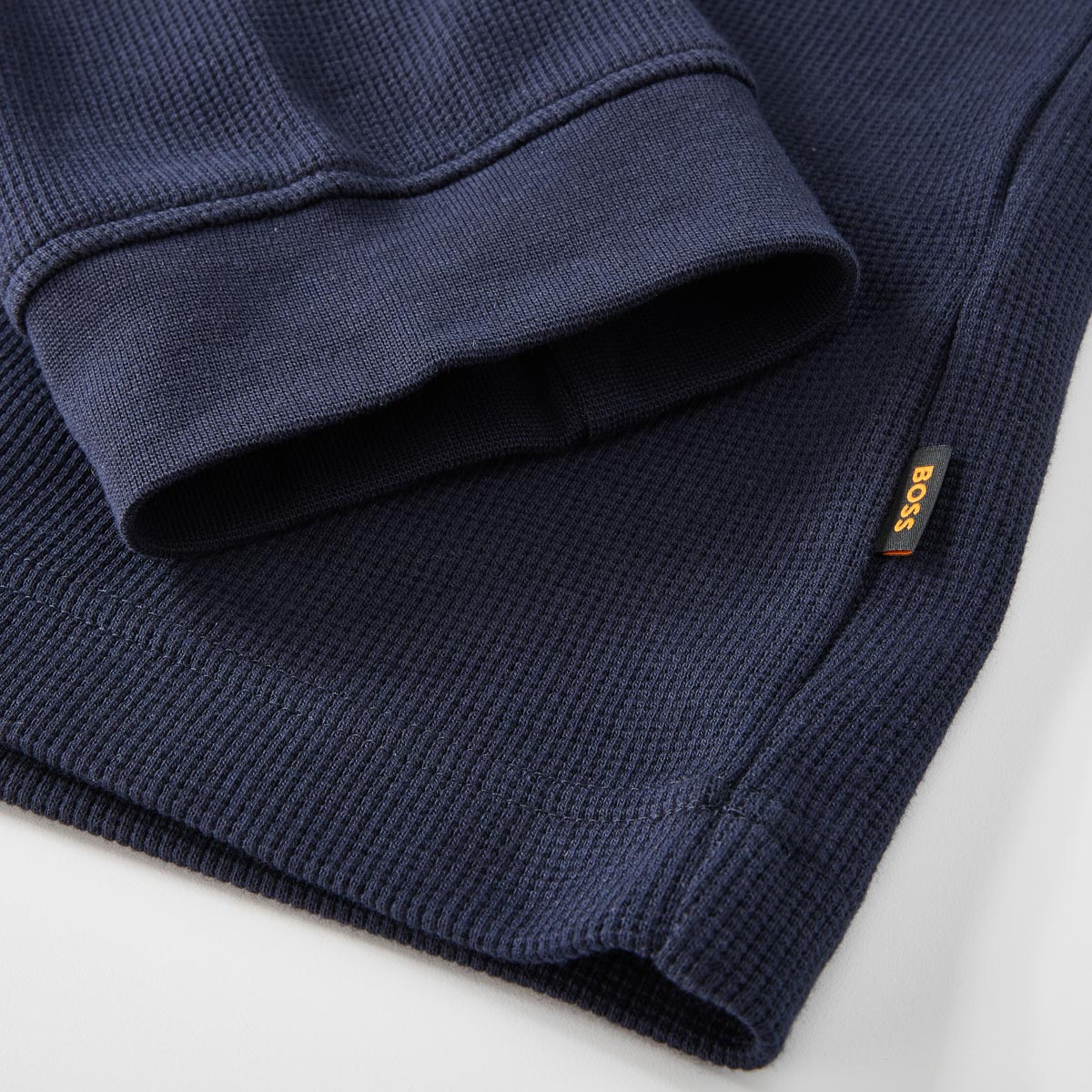 BOSS Sweatshirt mit Stretch dunkelblau