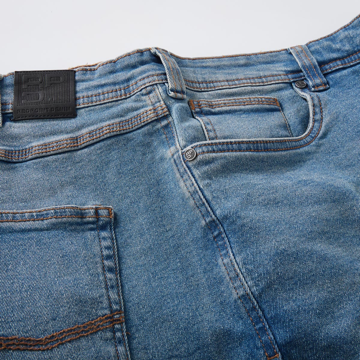 Redpoint Jeans-Shorts mit Stretch hellblau