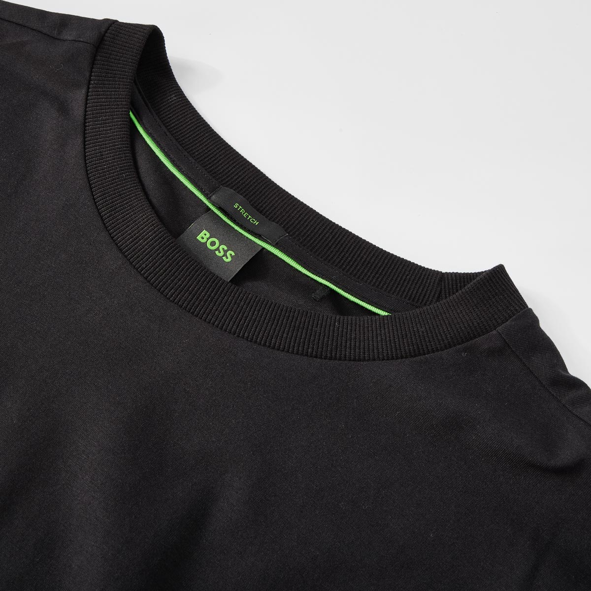 BOSS T-Shirt mit Elasthan schwarz
