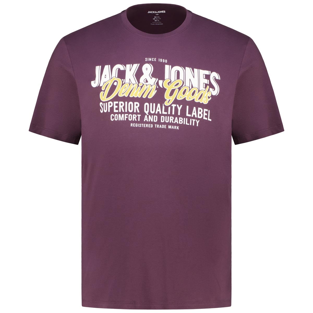 Jack&Jones T-Shirt mit Label-Print lila Jack&Jones T-Shirt mit Label-Print lila
