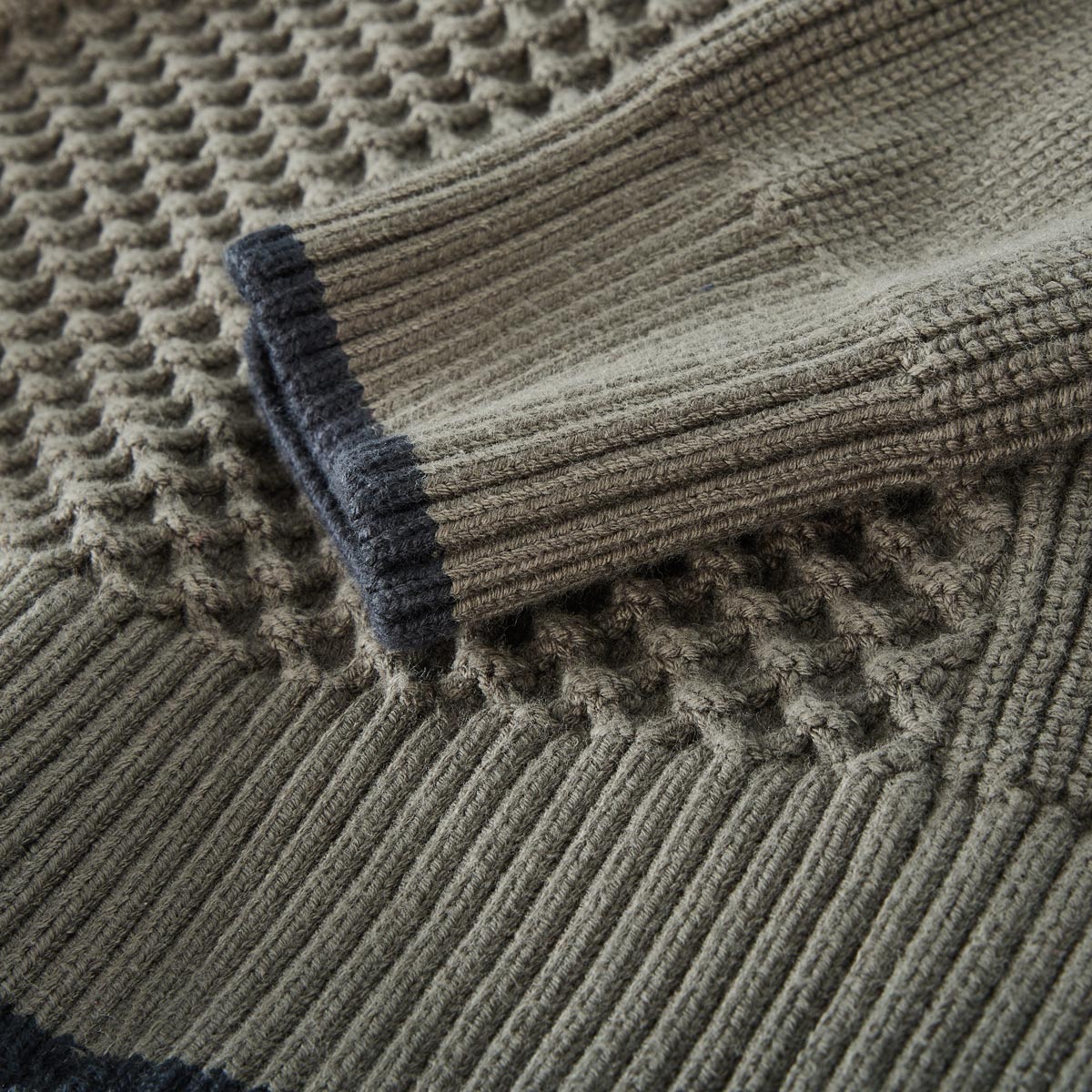 PME LEGEND Pullover mit Troyerkragen anthrazit