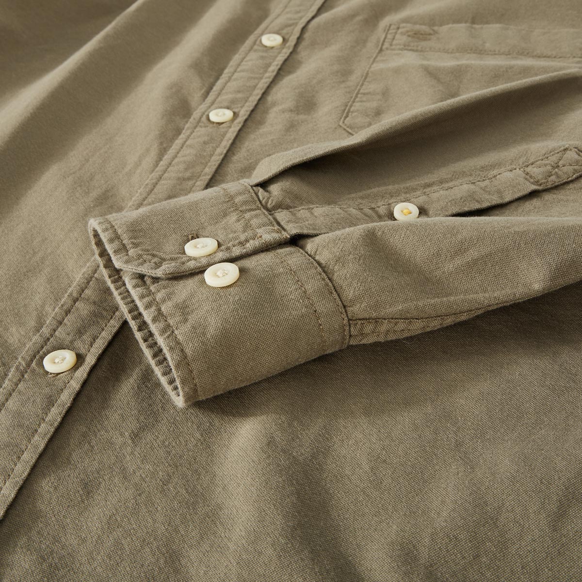 camel active Freizeithemd mit Stretch oliv