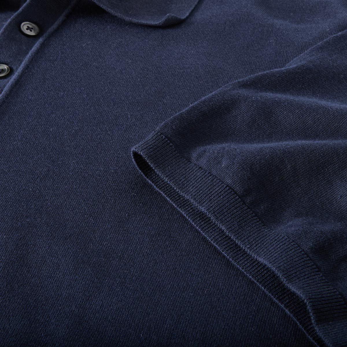 CASA MODA Feinstrick-Poloshirt marine