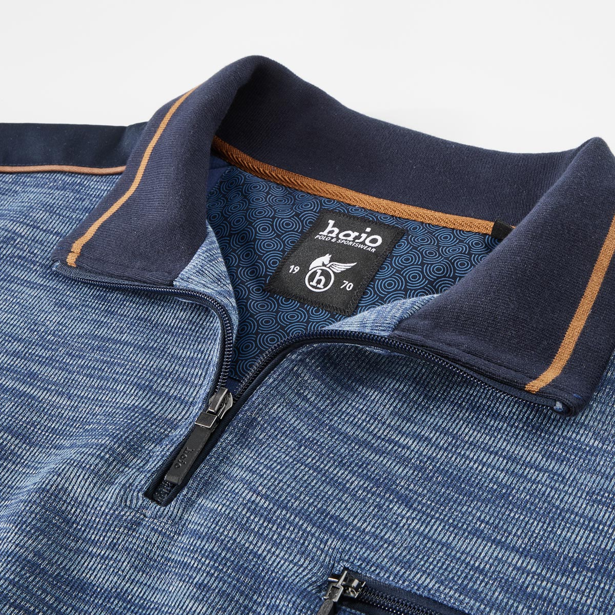 Hajo Sweatshirt "Stay Fresh", bügelfrei marine