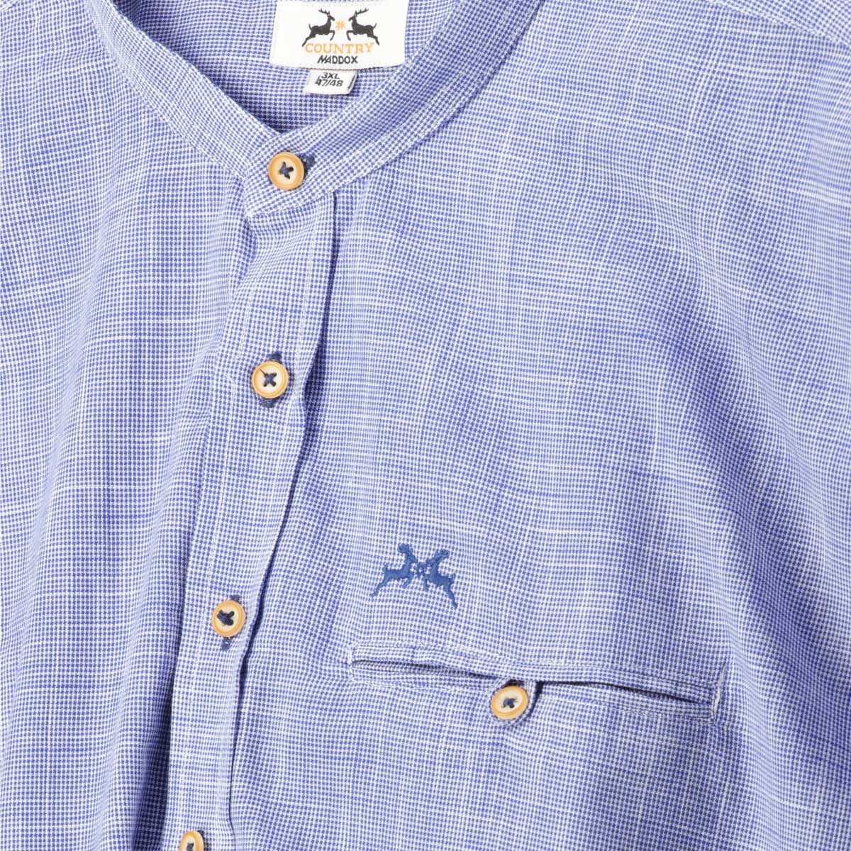 Maddox Trachtenhemd aus Baumwolle blau Maddox Trachtenhemd aus Baumwolle blau