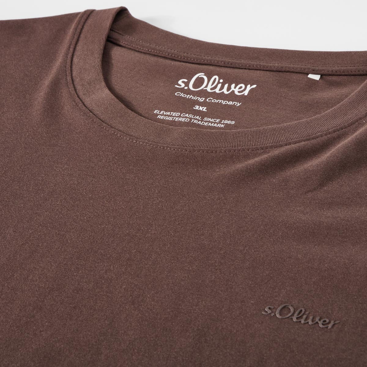 s.Oliver Basic-T-Shirt braun