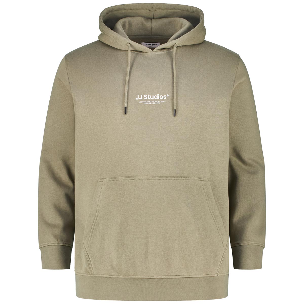 Jack&Jones Hoodie aus Baumwolle Farbe oliv Größe: 6XL günstig online kaufen