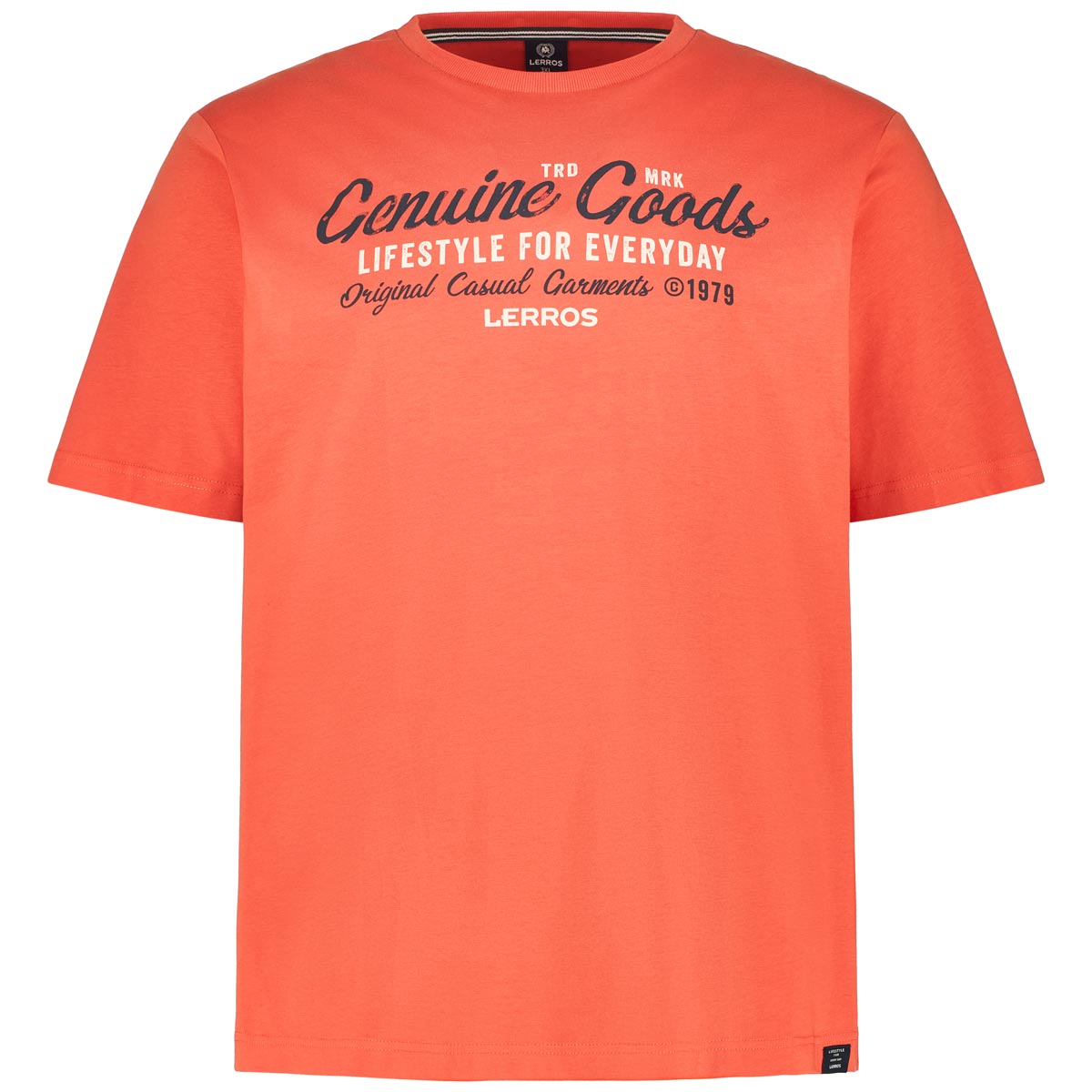 T-Shirt mit Label-Print