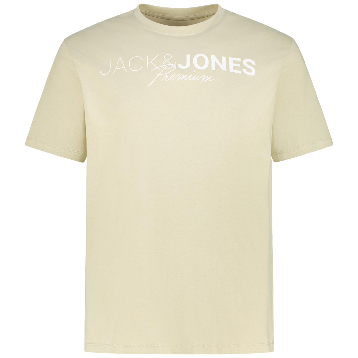 Jack&Jones T-Shirt aus Biobaumwolle Farbe grün Größe: 4XL günstig online kaufen