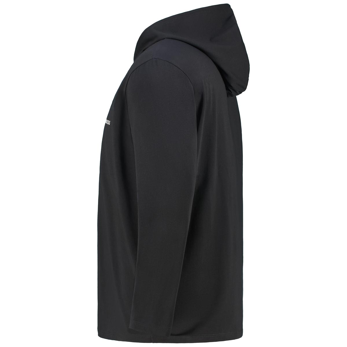 BOSS Hoodie aus Baumwolle schwarz